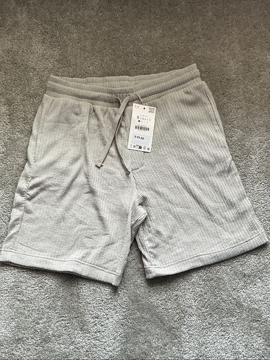 Zara Other - Men's Waffle Knit Drawstring Shorts